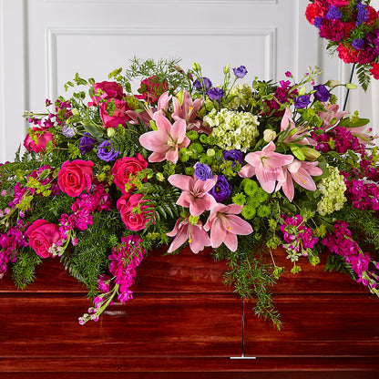 Radiant Tribute Casket Spray – HILL'S FLOWERS AND EVENTS, San Jose CA