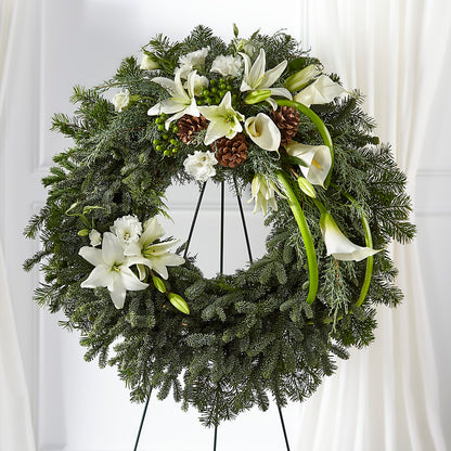 Greens of Hope Wreath – HILL'S FLOWERS AND EVENTS, San Jose CA