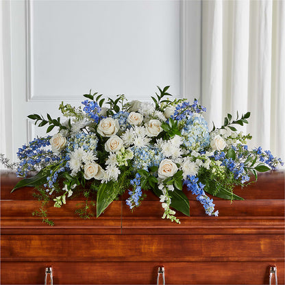 Timeless Essence Casket Spray – HILL'S FLOWERS AND EVENTS, San Jose CA