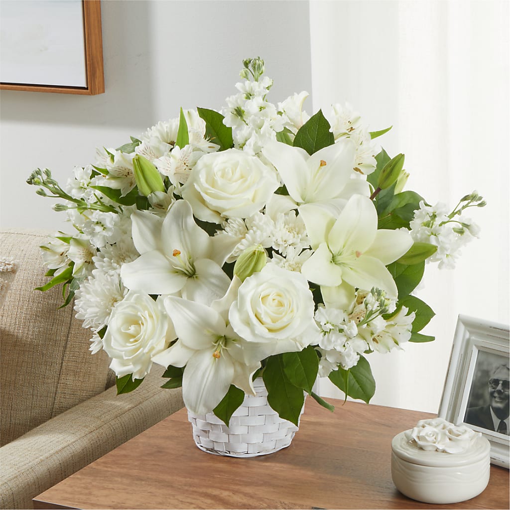 Peaceful Reflections Arrangement – HILL'S FLOWERS AND EVENTS, San Jose CA