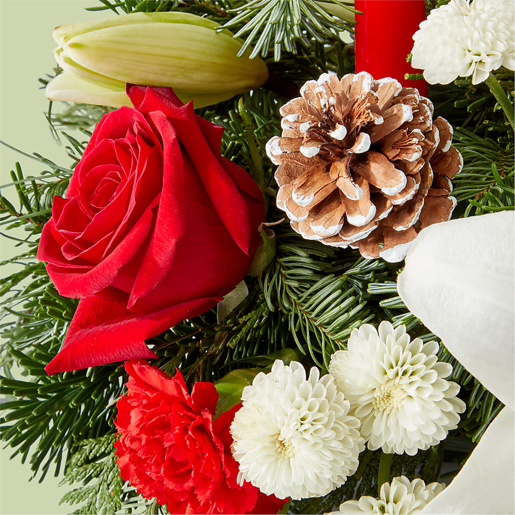 Seasonal Festivities Centerpiece – HILL'S FLOWERS AND EVENTS, San Jose CA