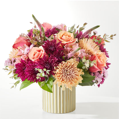 Berry Cobbler Bouquet with Ivory Vase – HILL'S FLOWERS AND EVENTS, San Jose CA