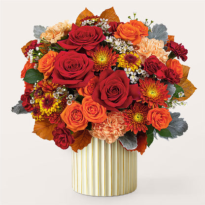Merlot Bouquet with Ivory Vase – HILL'S FLOWERS AND EVENTS, San Jose CA