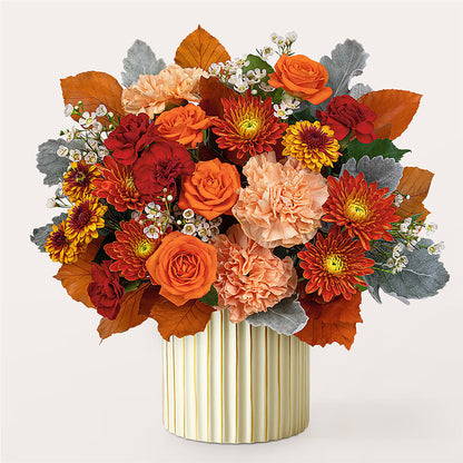 Merlot Bouquet with Ivory Vase – HILL'S FLOWERS AND EVENTS, San Jose CA
