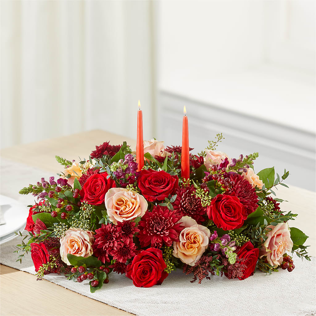 Most Thankful Centerpiece – HILL'S FLOWERS AND EVENTS, San Jose CA