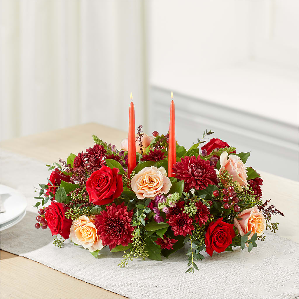 Most Thankful Centerpiece – HILL'S FLOWERS AND EVENTS, San Jose CA