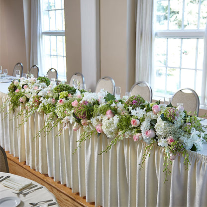State of Joy Head Table Arrangement – HILL'S FLOWERS AND EVENTS, San Jose CA